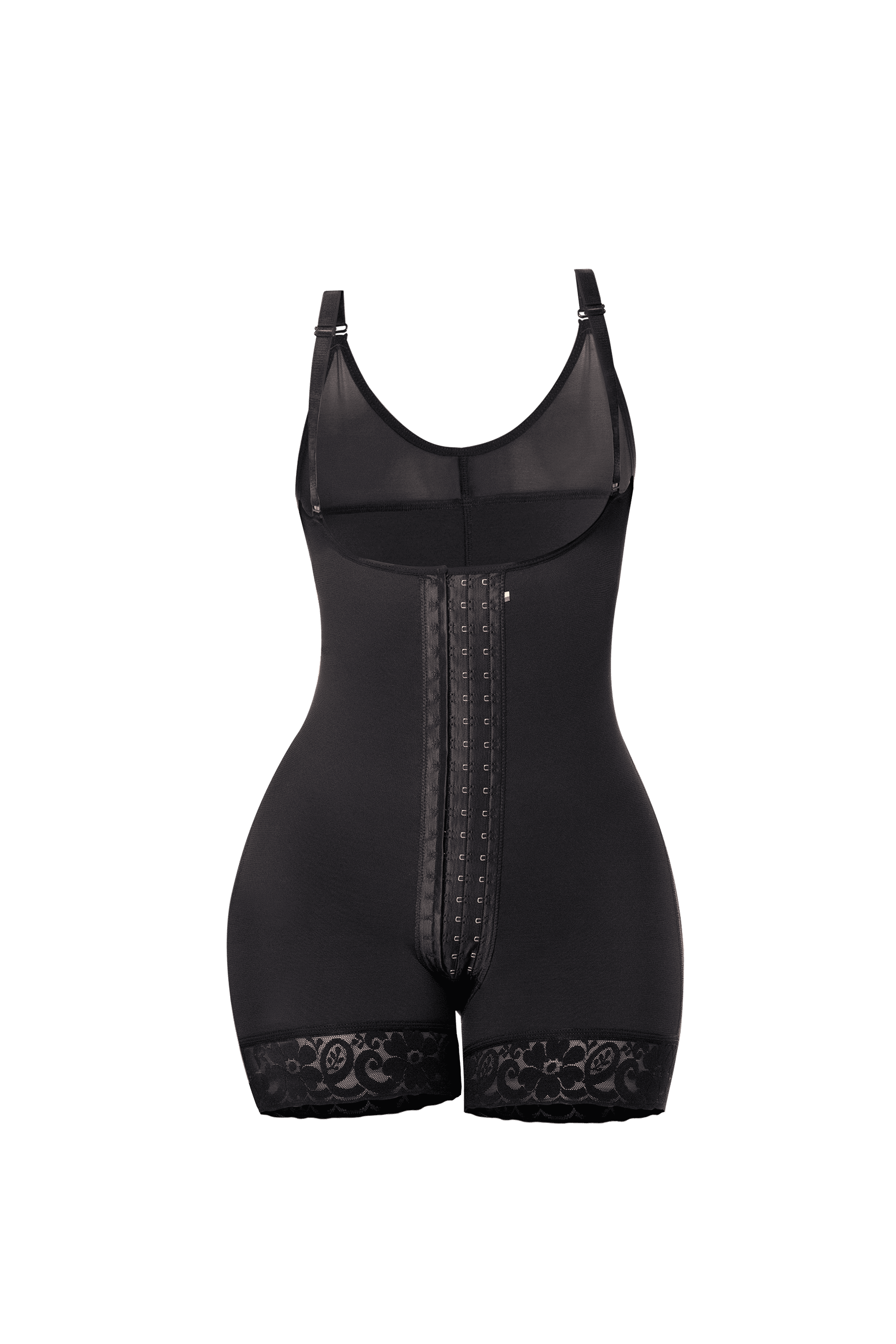 Faja Elena cachetera con broche Negro