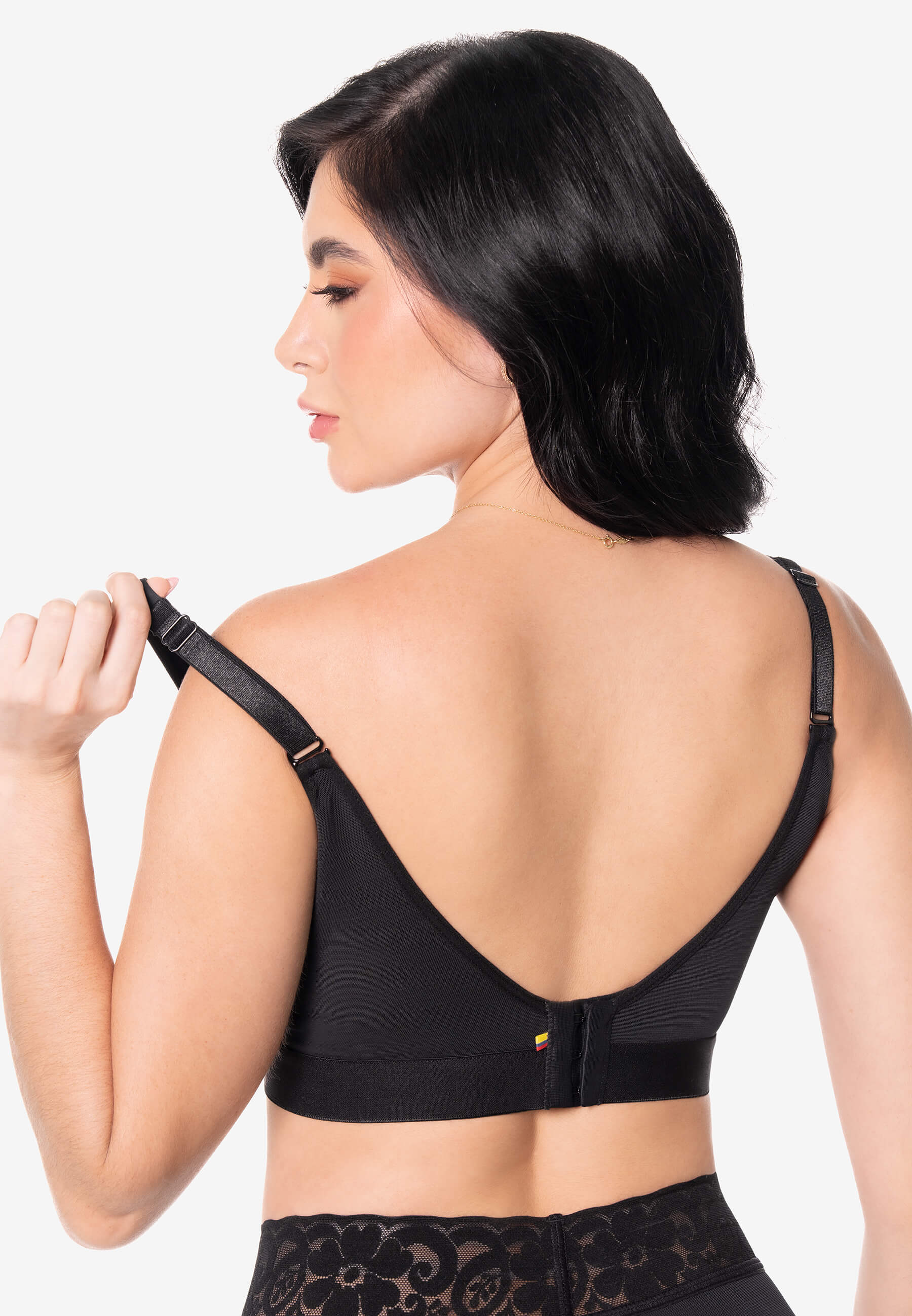 Brasier Emilia tipo top Negro