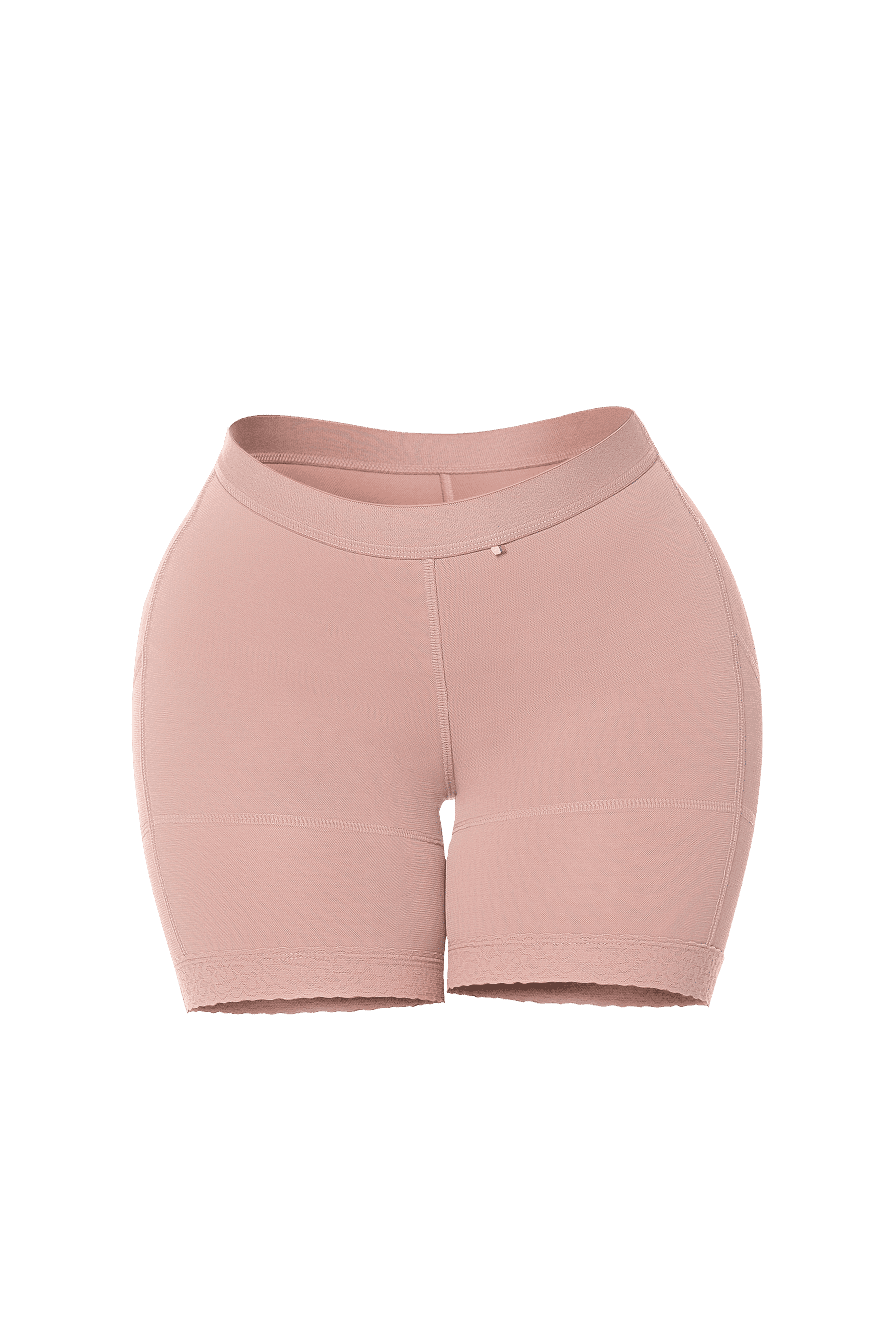 Short allegra a la cintura media pierna con realce Cocoa