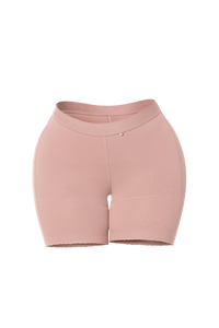Short allegra a la cintura media pierna con realce Cocoa