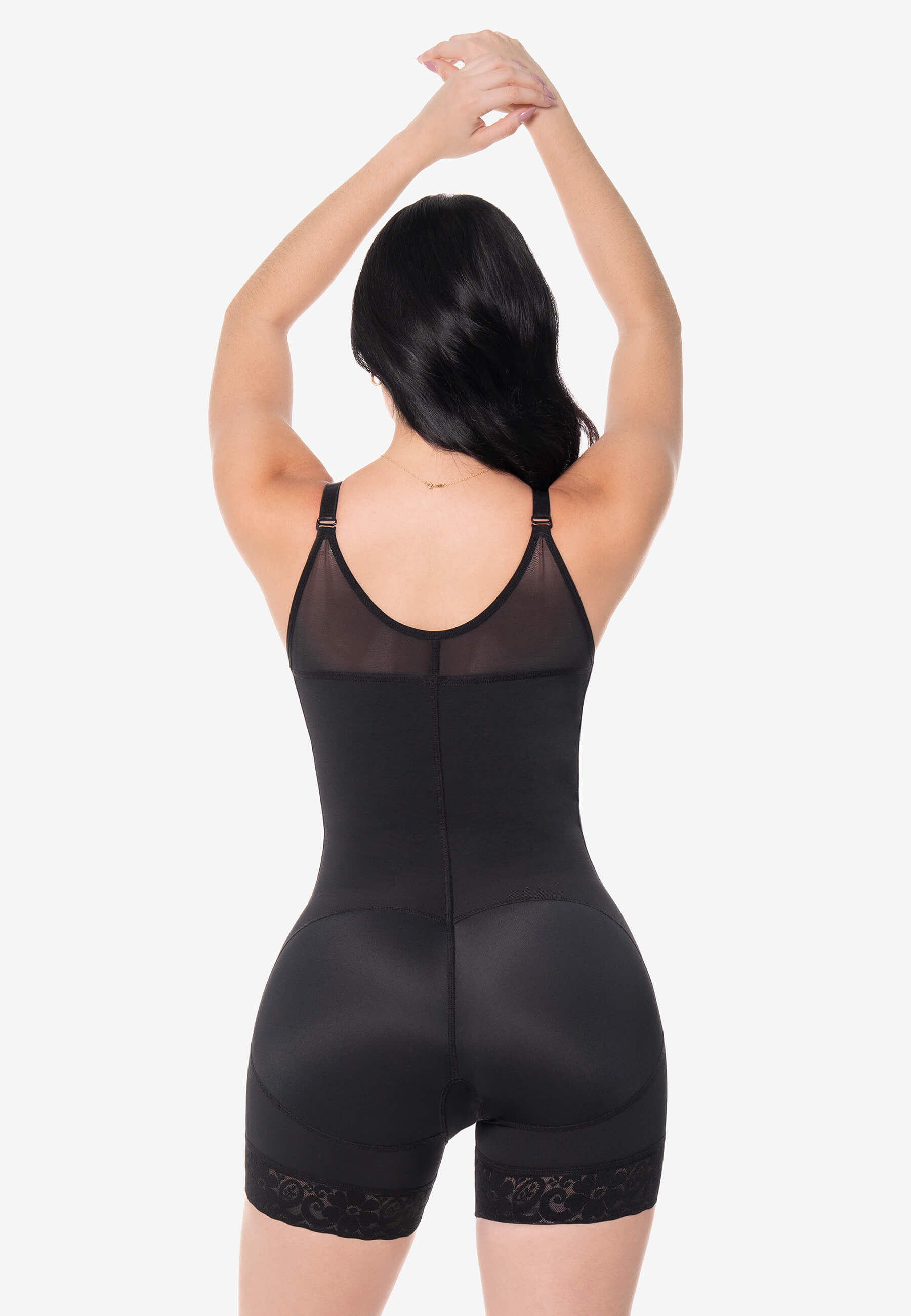 Faja Elena cachetera con broche Negro