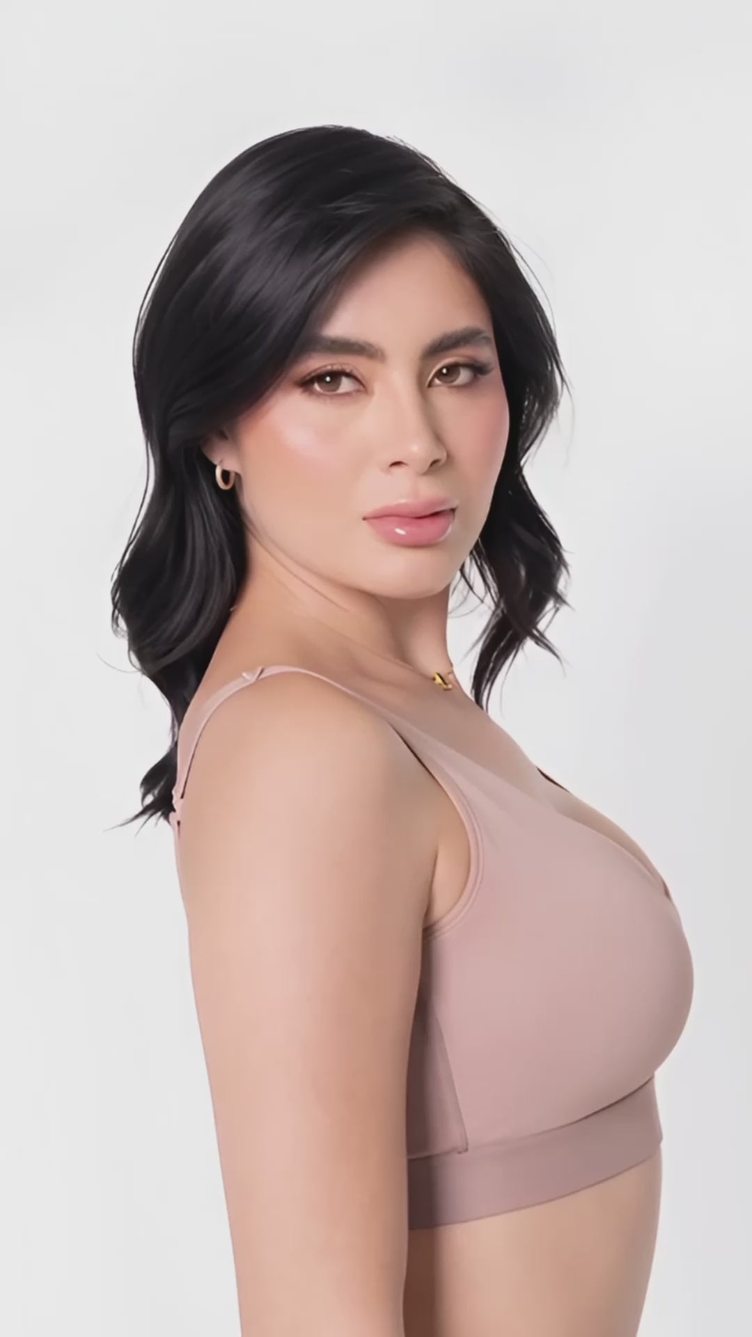 Short Emma cachetero costillero con realce Cocoa