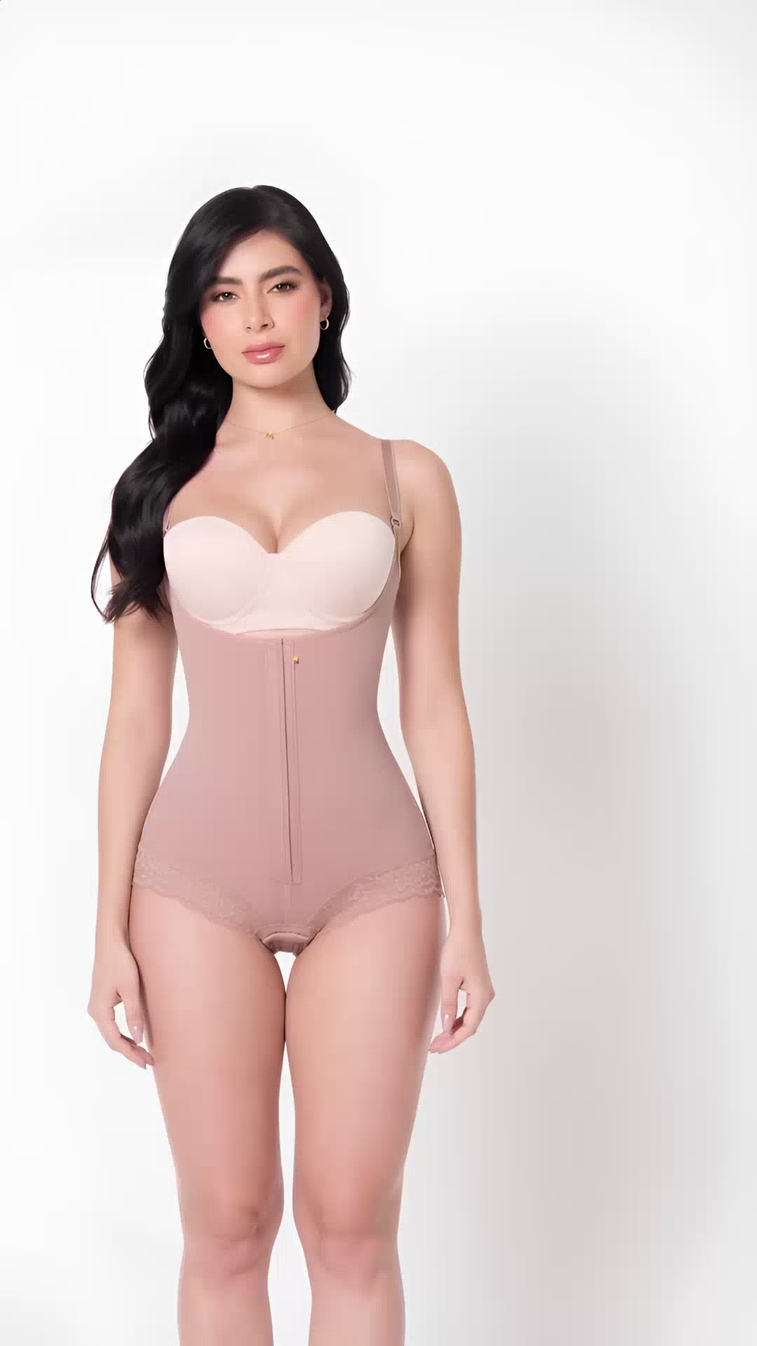 Faja Renata tipo body con Broche Cocoa