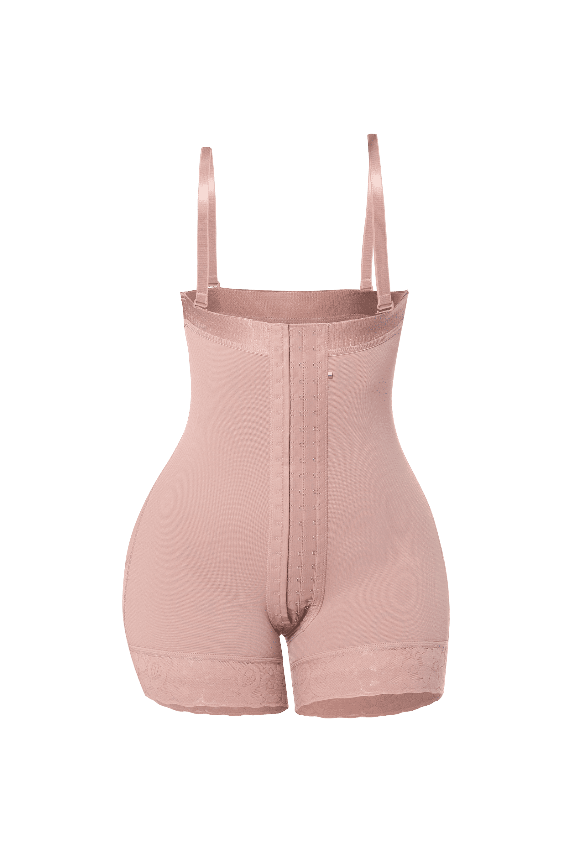 Faja Valeria strapless cachetera con Broche Cocoa