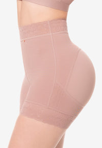 Short Vera cachetero costillero con realce Cocoa